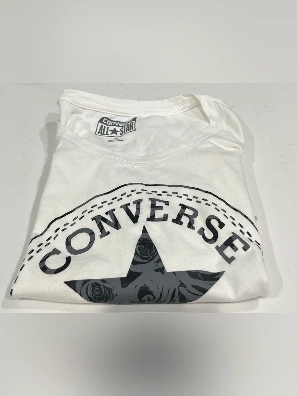 Converse White Kids All Star Logo Short Sleeve Tee